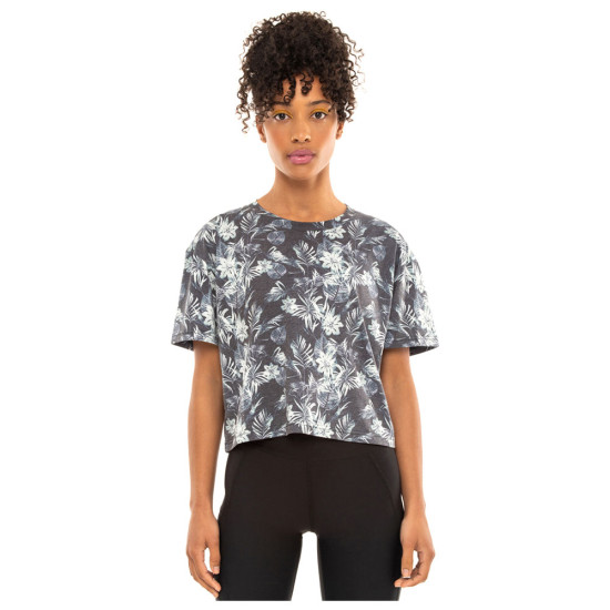 Be Nation Γυναικεία κοντομάνικη μπλούζα Printed Crop Top